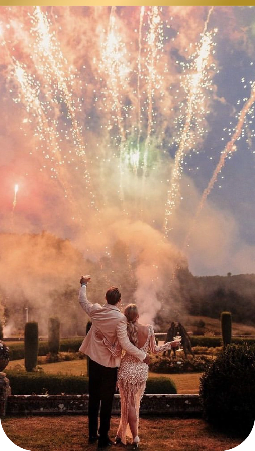 Joc de artificii pe cer — exemplu 1
