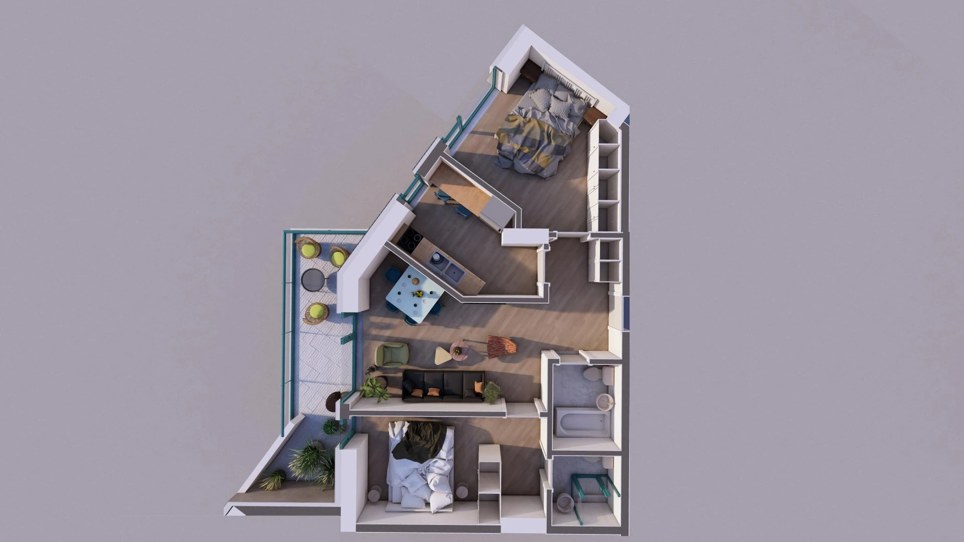 Residence floor plan C1 / 21