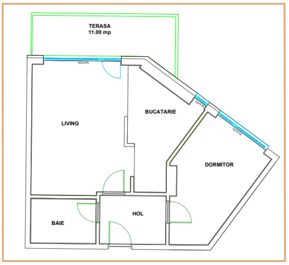 Planul locuinței C2 / 89