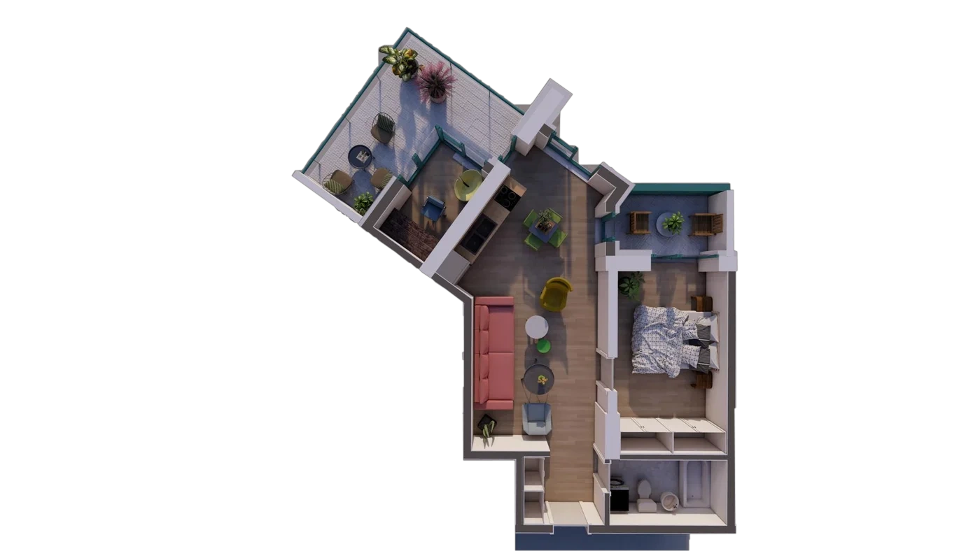 Plan 3 camere C2 / 91